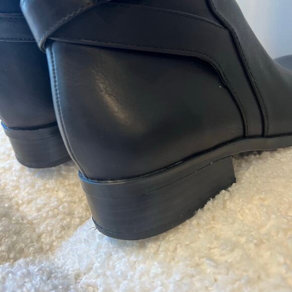 Naturalizer Sahara Black Tall Vegan Leather Boots size 8M - Picture 7 of 9